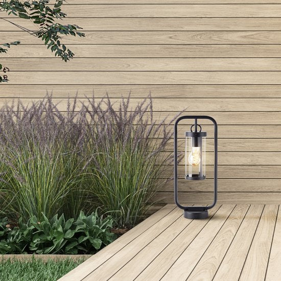 Brilliant Sidney - Lampe d'extérieur sur pied - Hauteur 48 cm - E27 max 1x20W - IP44 - Noir