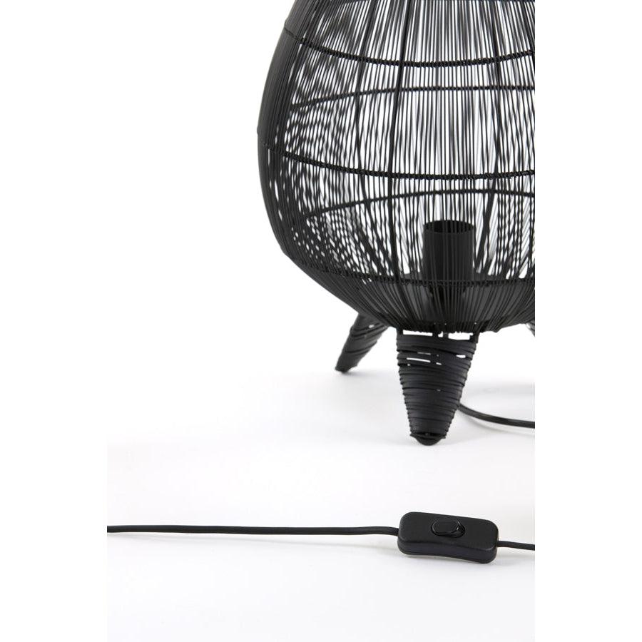Light & Living - Lampe à poser YUMI - Ø28 cm - Noir