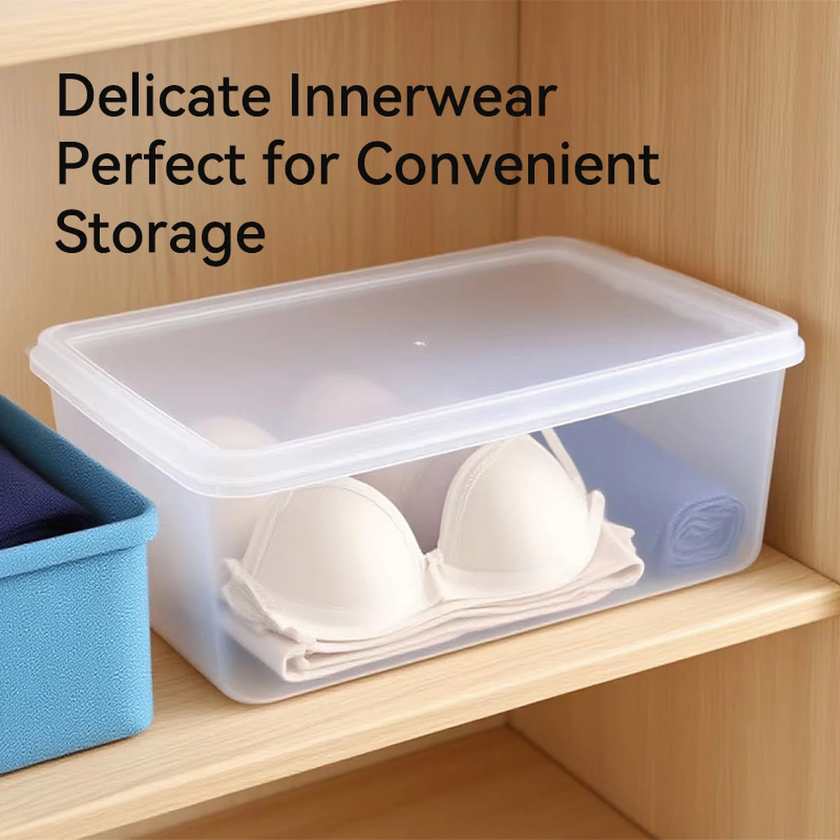 Lot de 10 boîtes de rangement Ochama, 4,5 L - Boîtes de rangement empilables avec couvercle