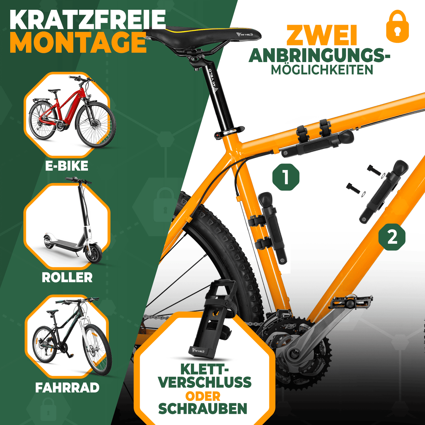 Serrure pliante à code numérique MIVELO - longueur 120 cm - étanche - niveau de sécurité 10/10 - acier au carbone - noir