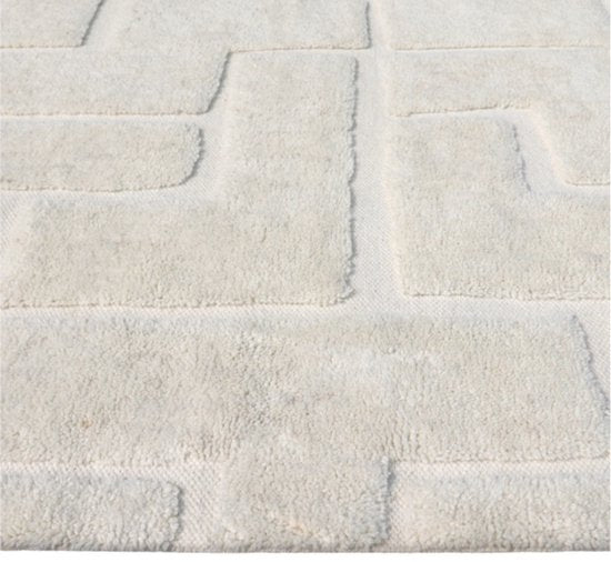 Tapis Maze de fonQ - Blanc cassé - Rectangulaire - 200 x 290 cm