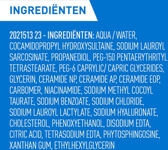 Gel nettoyant moussant CeraVe - pour peaux normales à grasses - 473 ml