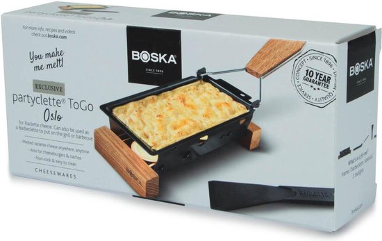 Boska Partyclette Oslo - Set à raclette - Chêne - Revêtement antiadhésif