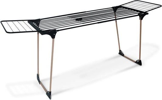 Vitapur Etagère à linge - Etagère XXL - Etagère à linge - Etagère pliable - Etagère pliable - Aspect bois - Noir