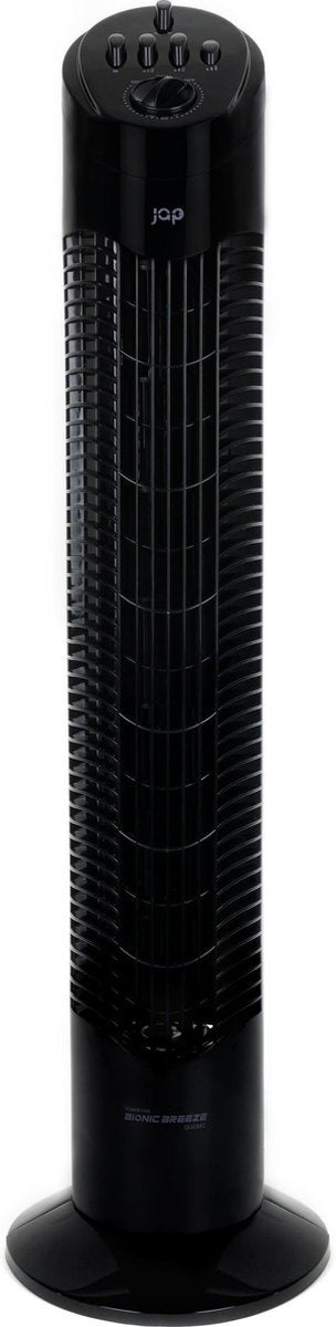 Ventilateur JAP Québec - 3 vitesses - Ventilateur de tour - Minuterie - Ventilateur colonne oscillante - Noir