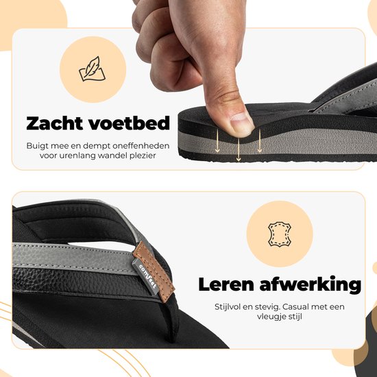 Comfeet Slippers Men - Sandales - Noir - Taille 45