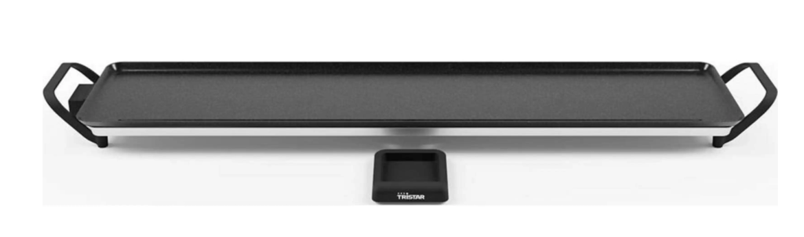 Gril de table Tristar Slim XXL BP-2670 - Plaque de cuisson 100 x 22 cm - Noir - 1 800 watts