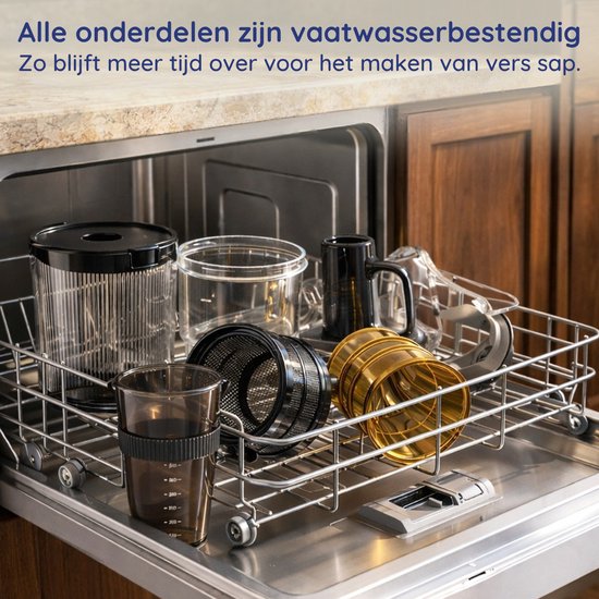 Safecourt Kitchen Slow Juicer - moteur puissant [technologie de pré-coupe et de pression à froid] - nettoyage facile - sans BPA - juicer Pink