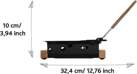 Boska Partyclette Oslo - Set à raclette - Chêne - Revêtement antiadhésif