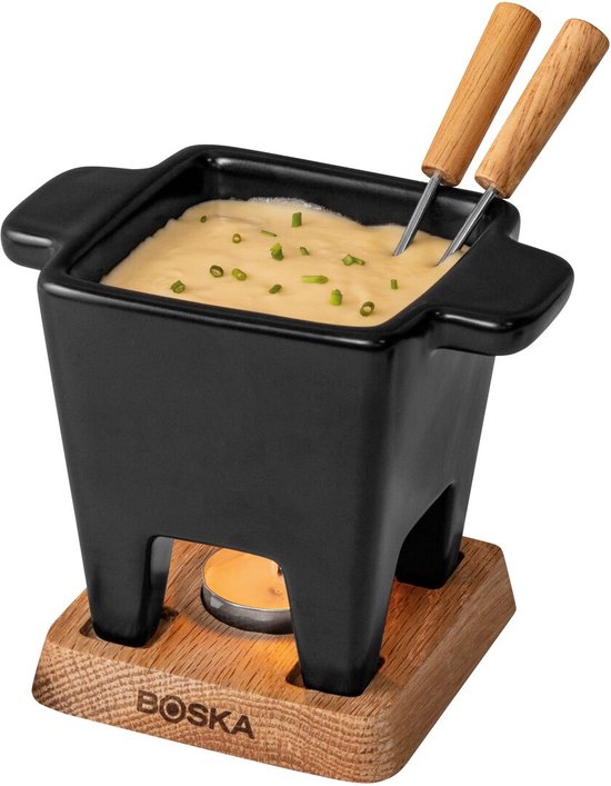 Boska Tapas Fondue set Nero - Set à fondue - pour 175 grammes de fromage - 300 ml