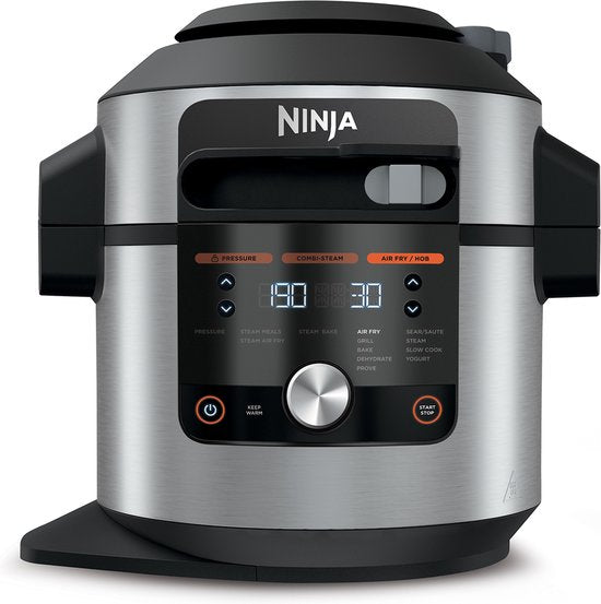 Multicuiseur Ninja Foodi OL650EU - 12 fonctions de cuisson - 7,5 litres - Comprend les fonctions friteuse à air chaud, cuisson sous pression, cuisson à la vapeur et grill