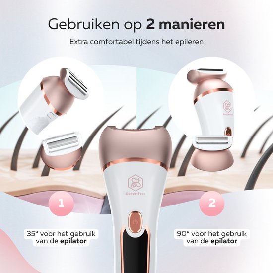Beeperfect® Épilateur 7 en 1 pour femmes - Rasoir féminin - Tondeuse bikini - Rechargeable - Étanche - 7 accessoires