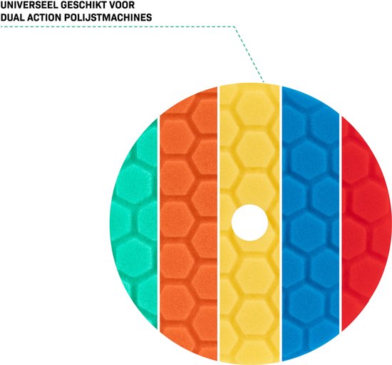 VONROC Disques de polissage - Ø 125mm - Disques de polissage - Jeu complet de 5 pièces correction, restauration de la brillance et finition