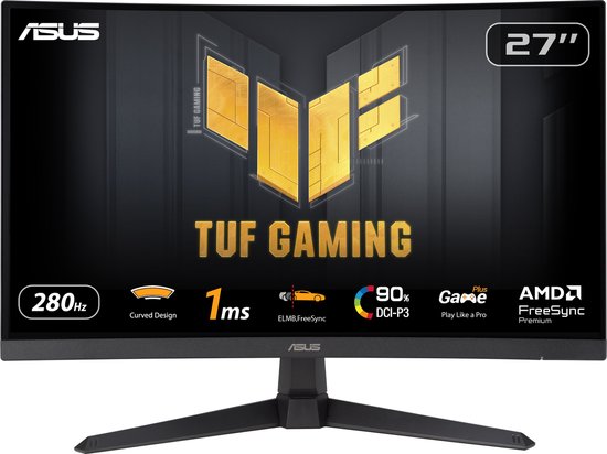ASUS TUF Gaming VG27VQM1B - Écran de jeu incurvé FHD - 280 Hz - FreeSync Premium - 27 pouces
