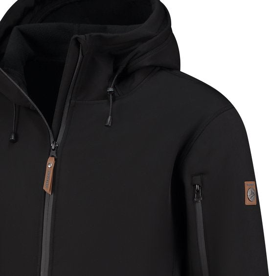 Travelin' Jack Sverre Men - Veste Softshell pour Homme - Doublure polaire - Noir