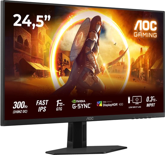 AOC G4 25G4SRE - Écran de jeu IPS Full HD - 25 pouces - 310 Hz