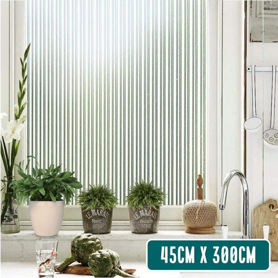 Homewell Film pour fenêtres HR++ 45x300 - Isolation et protection solaire - Anti-glace - Statique - Lamelles