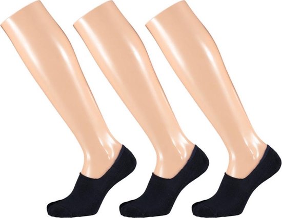 Apollo No-show Socks Basic Terry Bamboo Blue 3-pack Mt 43-46