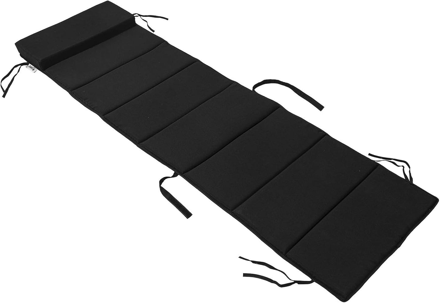 Coussin ergonomique SoBuy pour fauteuil à bascule avec appui-tête - Noir - 170 x 50 x 5 cm