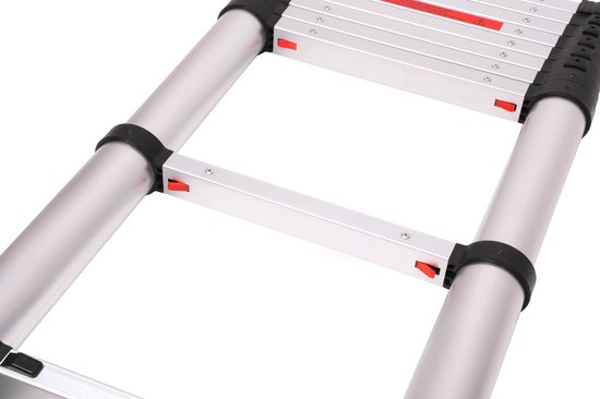 VONROC Professional Échelle télescopique - 2.6m - avec fermeture souple - Sûre et solide