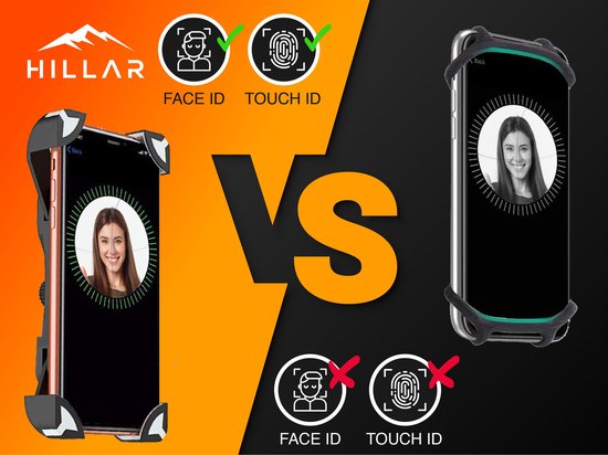 Support de téléphone pour vélo Hillar - Vélo - Moto - Scooter - Noir