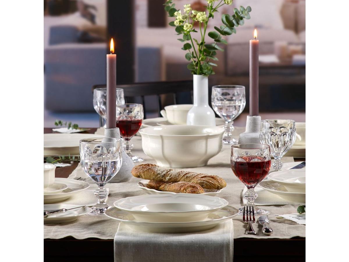 Assiette plate Villeroy Boch Manoir - Ø 26 cm - Lot de 6 - Blanc