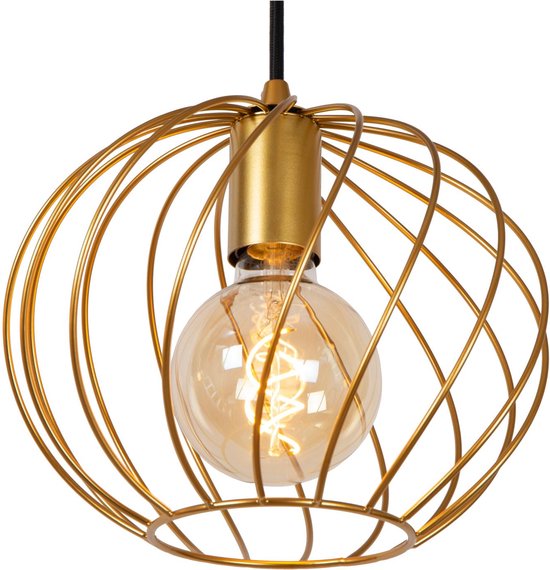 Lucide DANZA - Suspension - Ø 50 cm - 3xE27 - Or mat / Laiton