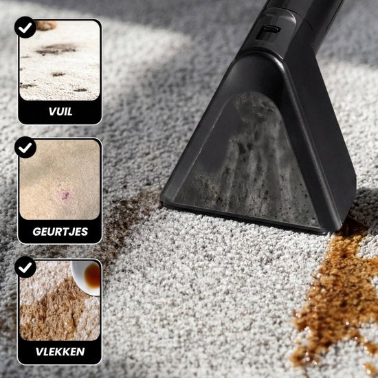 Powell Carpet Cleaner - Stain Cleaner - Sofa Cleaner - Carpet Vacuum Cleaner - Cleaning Machine - Carpet Cleaner - Black
