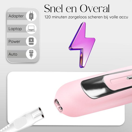 Sansbeauté® 7 in 1 rasoir pour femmes - visage - aisselles - jambes - épilateur - tondeuse pour femmes et dames - tondeuse bikini pour dames - rasoir femme