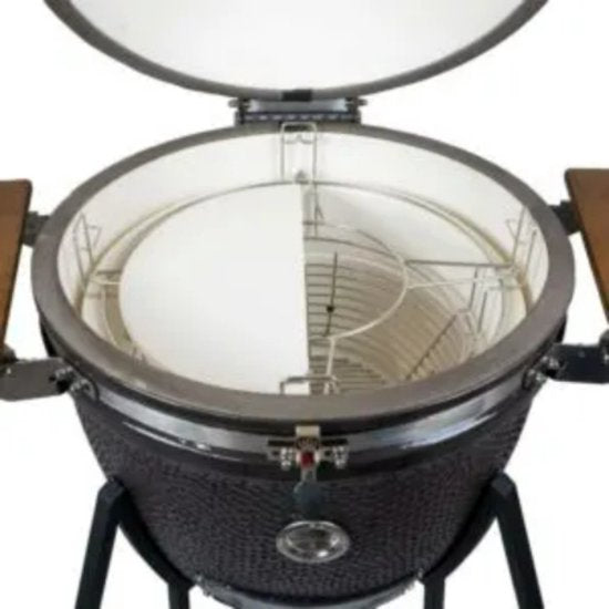Grizzly Grills Kamado Elite XL - Barbecue - ø60 cm / ø24 pouces - Noir - Ensemble complet