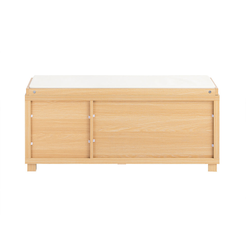 SoBuy FSR188-N Banc à chaussures - Banc confortable avec rangement pour l'entrée ou la chambre (104 x 35 x 47 cm)