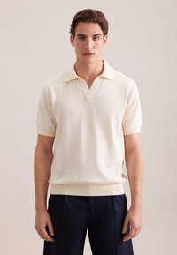 Polo Seidensticker sans boutons - Blanc cassé - Taille XXL