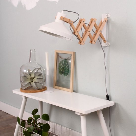 Applique murale Anne Lighting Woody - Blanche