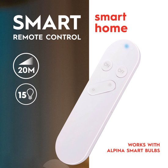 alpina Smart Home - Télécommande intelligente - pour lampes alpina Smart - variateur - allumer/éteindre - jusqu'à 15 lampes