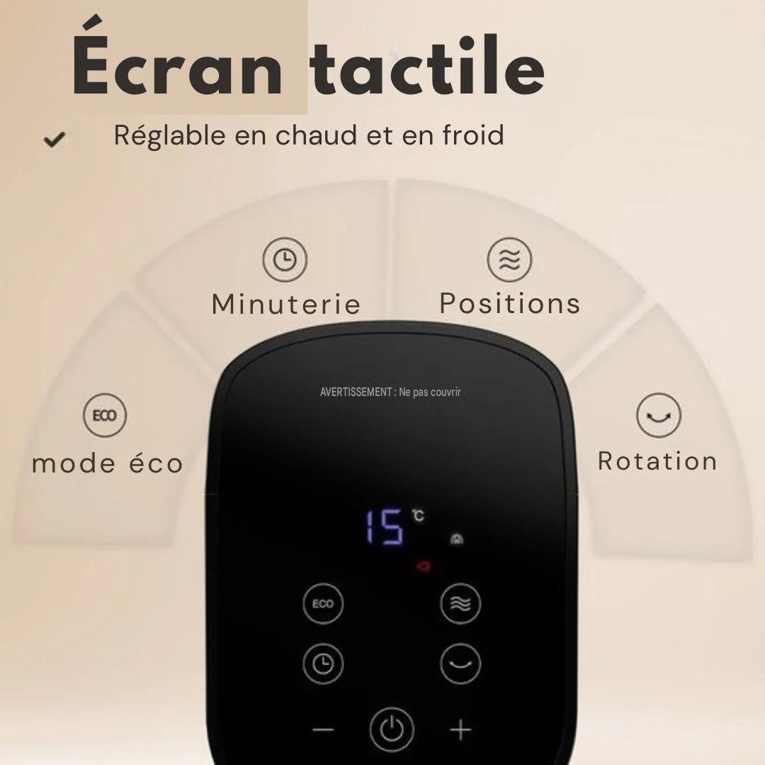 Réchaud électrique Auronic - céramique - Chauffage 2200W - Noir
