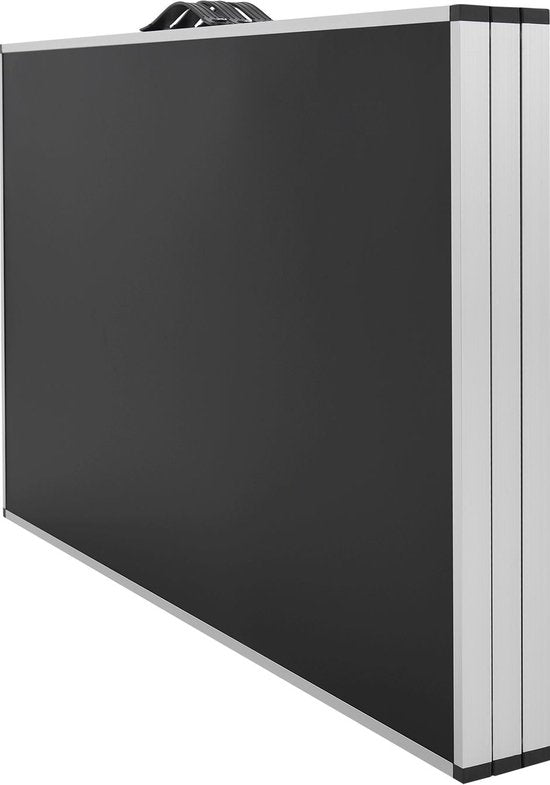 Table pliante en aluminium 3 pièces / Table pliante / Table de camping - Multifonctionnelle - Noir