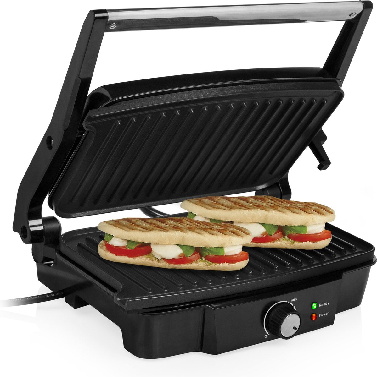 Grill de table Tristar PD-4958B - 1 000 W - 23 x 14,5 cm - Noir