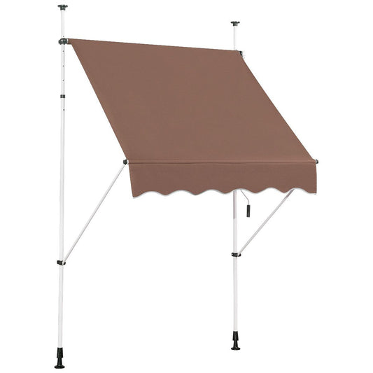 Coast Klemmarkies 150 cm - Store extensible - Hauteur réglable - Résistant aux UV - Marron café