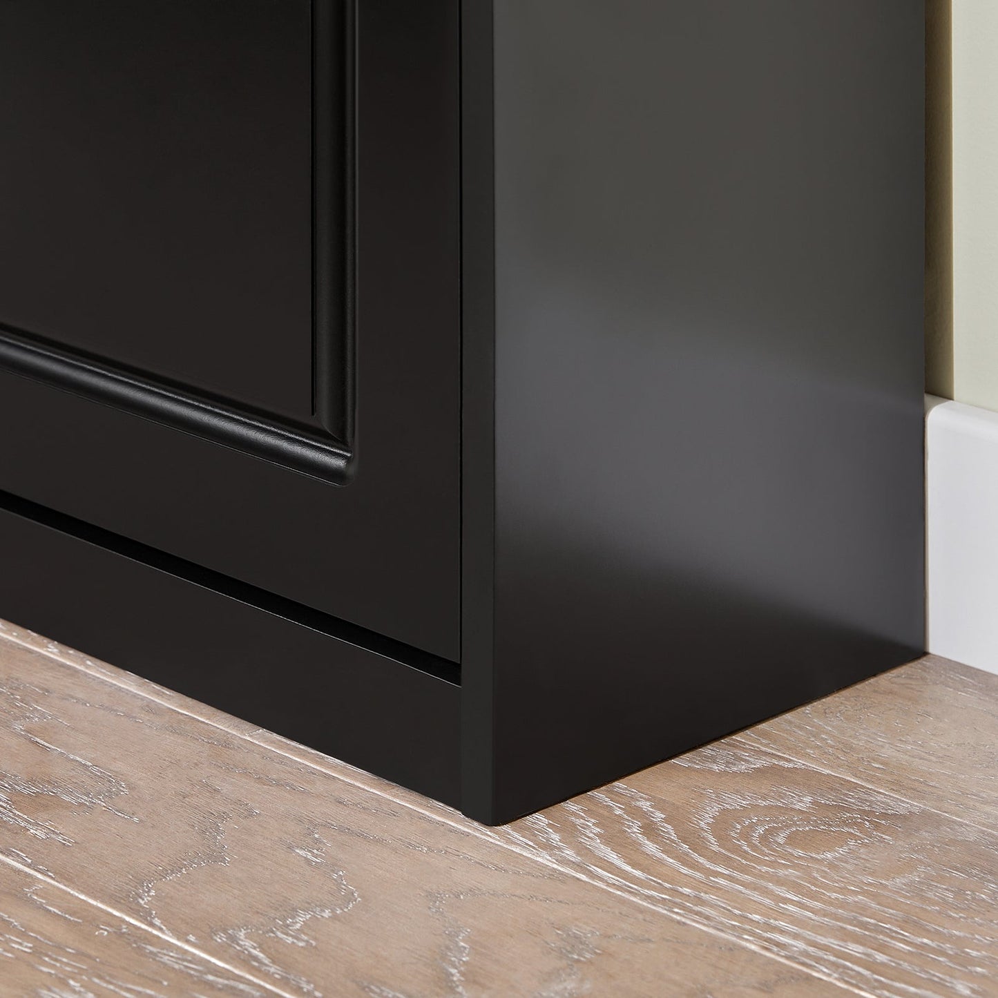 SoBuy Meuble à chaussures avec 3 tiroirs - Étroit - MDF - Max. 45 kg - 53 x 24 x 117 cm - Noir