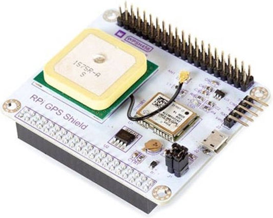 Bouclier GPS Whadda NEO-6M pour Raspberry Pi, connecteur u.fl, antenne céramique, récepteur GPS 50 canaux