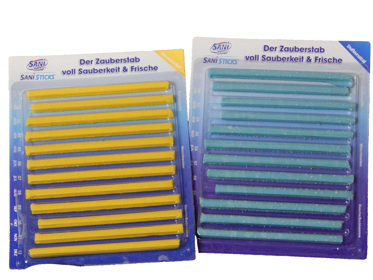 Sani Sticks - Nettoyant pour canalisations, 48 pièces - Enzymes - Contre la graisse et les résidus alimentaires - Canalisations fraîches