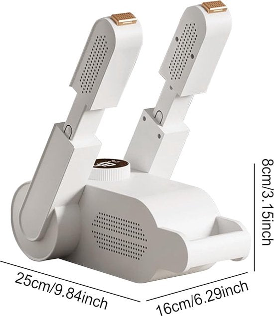 FUEGOBIRD - Sèche-chaussures - Avec minuterie - Fonction ozone/séchage - Durée réglable - Température constante de 48 °C - Sèche-chaussures - Lampe UV + charbon actif - Double protection antibactérienne - Nouvelle mise à jour en 2026