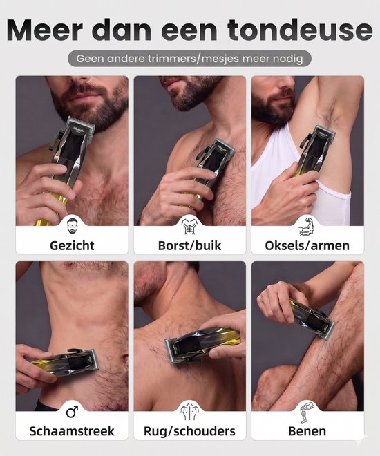 Tondeuse pour cheveux pour hommes - Kit de coiffure 22 pièces - Kit de coupe avec ciseaux de coiffure - Tondeuse pour cheveux et barbe