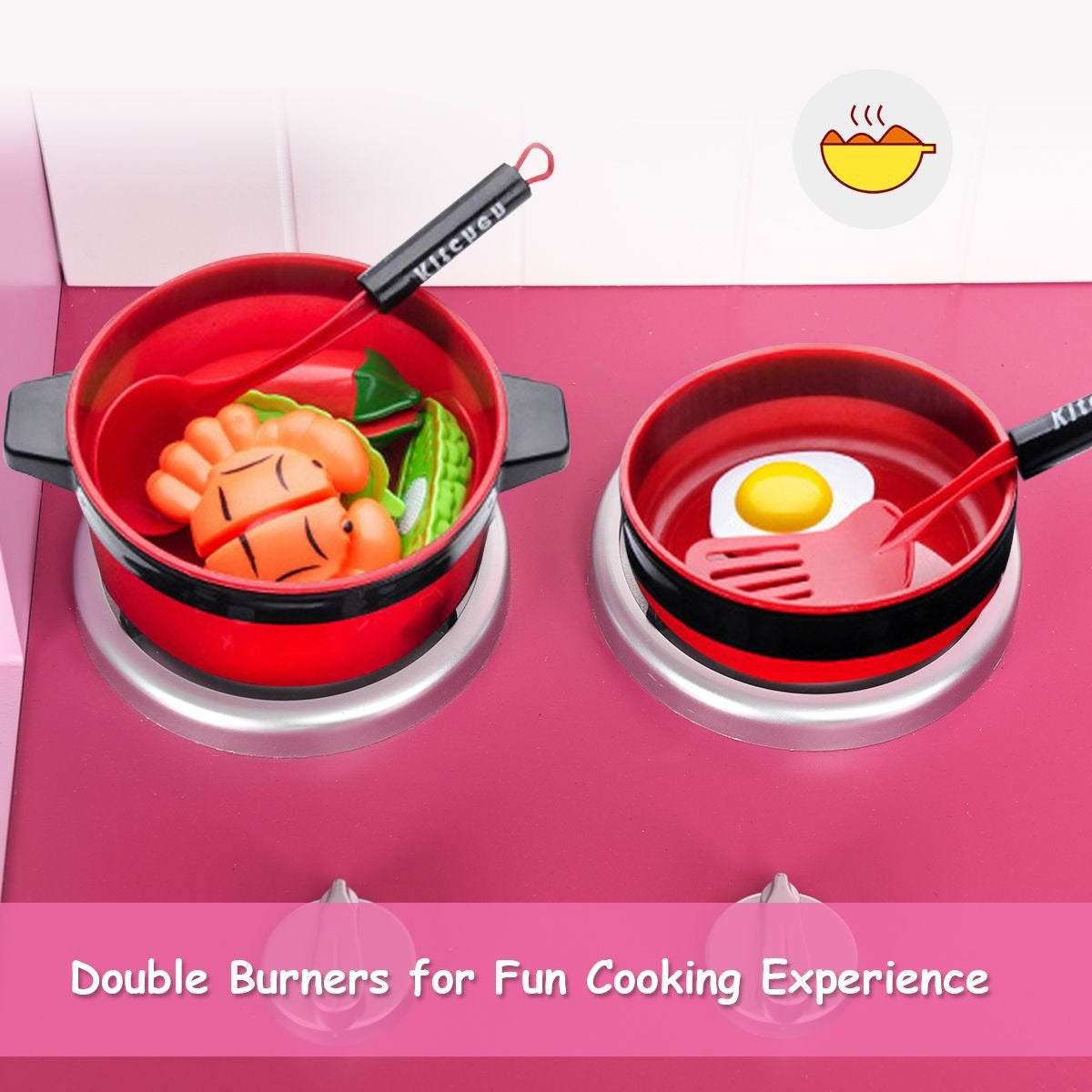 Coast Play Kitchen - MDF - 82 x 30 x 101 cm - Rose