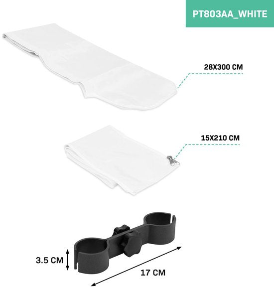 VONROC Party Tent Coupling System - Pour tente de réception Premium PT501XX - Blanc