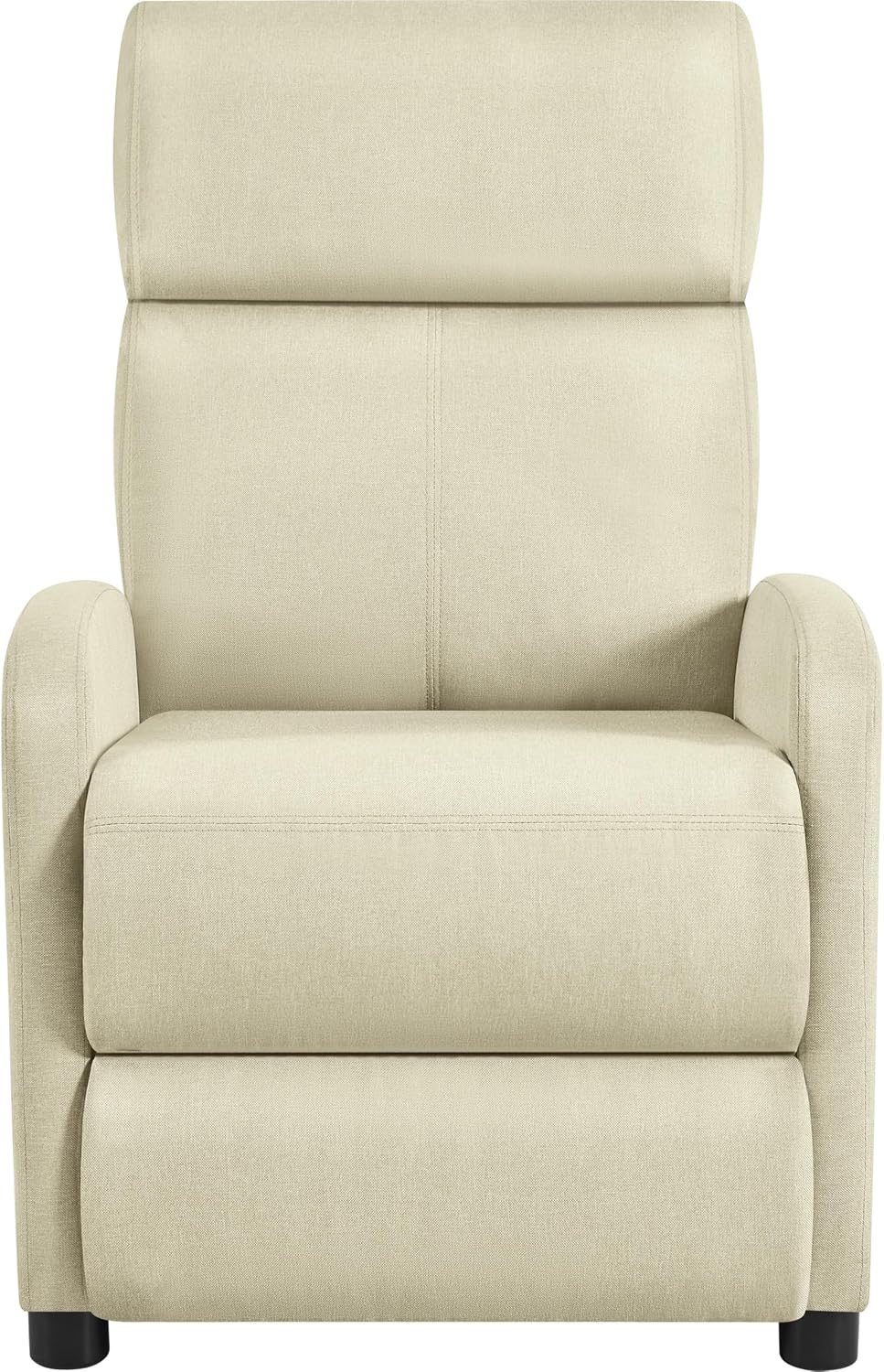 Fauteuil de détente Yaheetech pour regarder la télévision - 87 x 61,5 x 99 cm - Repose-pieds réglable - Beige