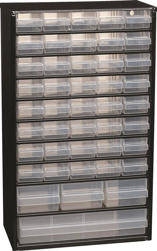 Raaco - Armoire métallique - Avec 44 tiroirs - Incl. 10 cloisons