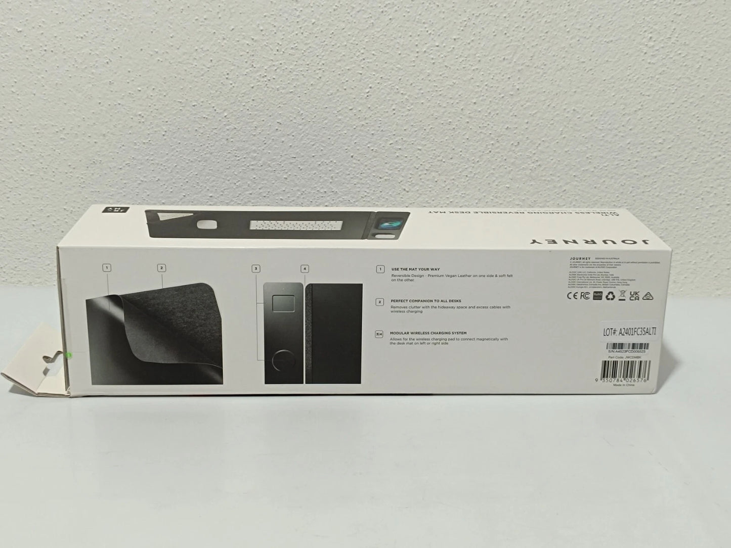 Sous-main Journey ALTI - Sans fil - Rechargeable - Noir