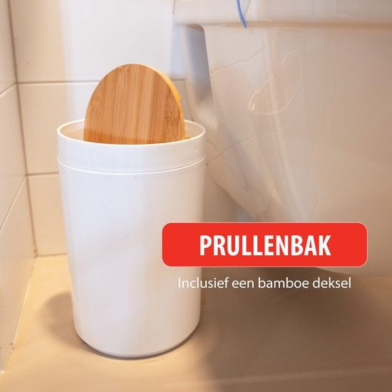 Alpina Set de bain et de toilette en bambou - 6 pièces