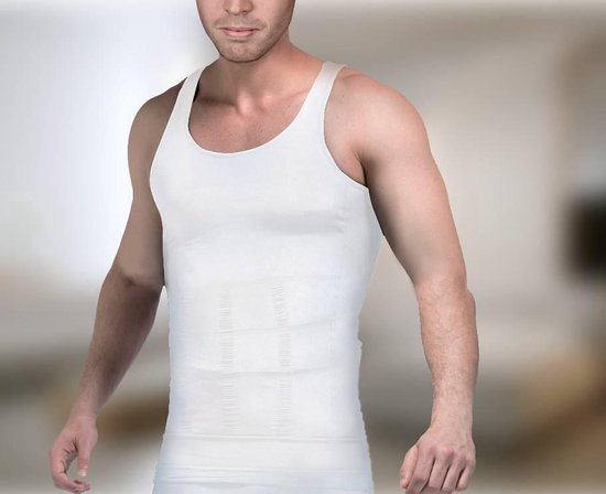 Maillot de corps amincissant - Homme, blanc - Taille XXL